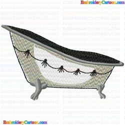 Bathtubs 18 Embroidery Design