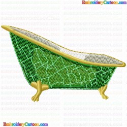 Bathtubs 19 Embroidery Design