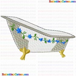 Bathtubs 20 Embroidery Design