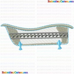 Bathtubs 21 Embroidery Design