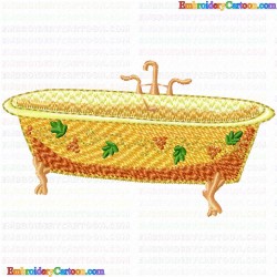 Bathtubs 7 Embroidery Design