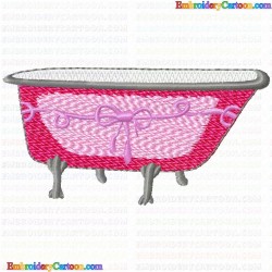 Bathtubs 8 Embroidery Design