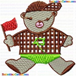 Bears 45 Embroidery Design