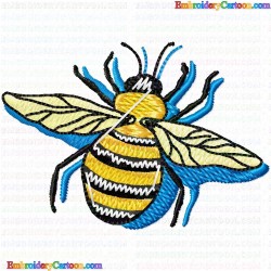 Bees 15 Embroidery Design