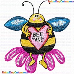 Bees 16 Embroidery Design