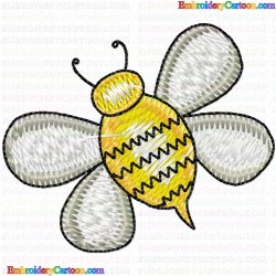 Bees 17 Embroidery Design