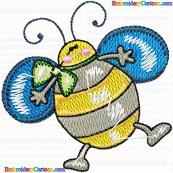 Bees 19 Embroidery Design