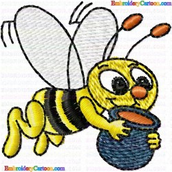 Bees 26 Embroidery Design