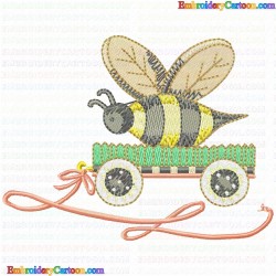 Bees 2 Embroidery Design