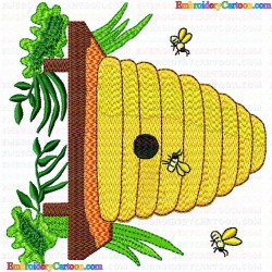 Bees 32 Embroidery Design