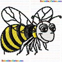 Bees 46 Embroidery Design