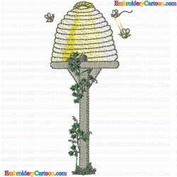 Bees 4 Embroidery Design