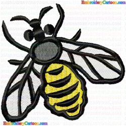 Bees 52 Embroidery Design