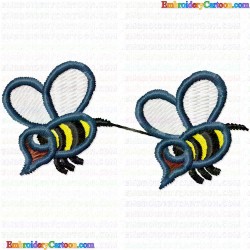 Bees 53 Embroidery Design