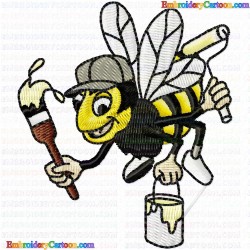 Bees 57 Embroidery Design