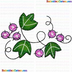 Berries 2 Embroidery Design