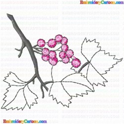 Berries 5 Embroidery Design