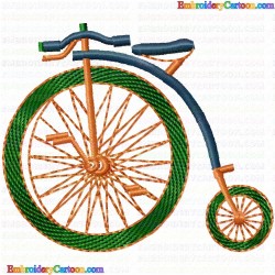 Bicycle 2 Embroidery Design