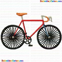 Bicycle 5 Embroidery Design