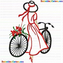 Bicycle 7 Embroidery Design