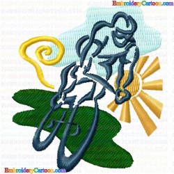 Bicycle 9 Embroidery Design