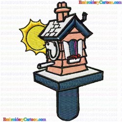 Bird Houses 125 Embroidery Design