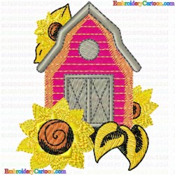 Bird Houses 139 Embroidery Design