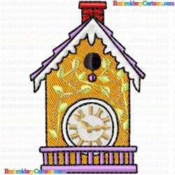 Bird Houses 145 Embroidery Design