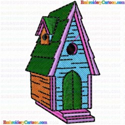 Bird Houses 147 Embroidery Design