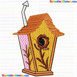 Bird Houses 14 Embroidery Design