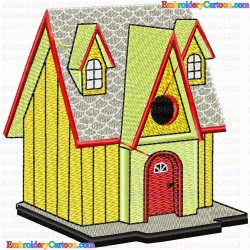 Bird Houses 15 Embroidery Design