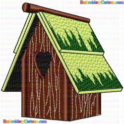 Bird Houses 16 Embroidery Design