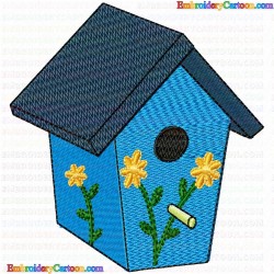 Bird Houses 27 Embroidery Design