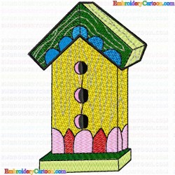 Bird Houses 28 Embroidery Design