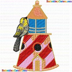 Bird Houses 35 Embroidery Design