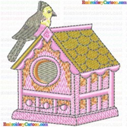 Bird Houses 36 Embroidery Design