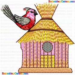 Bird Houses 37 Embroidery Design