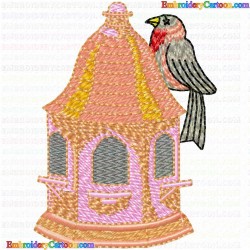 Bird Houses 39 Embroidery Design