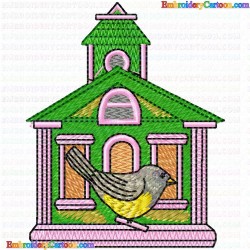 Bird Houses 40 Embroidery Design