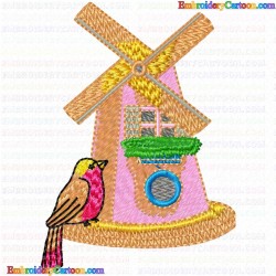 Bird Houses 45 Embroidery Design