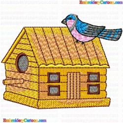 Bird Houses 47 Embroidery Design