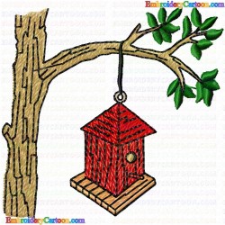 Bird Houses 57 Embroidery Design