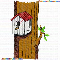 Bird Houses 65 Embroidery Design