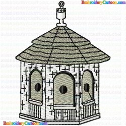 Bird Houses 69 Embroidery Design