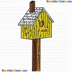 Bird Houses 72 Embroidery Design