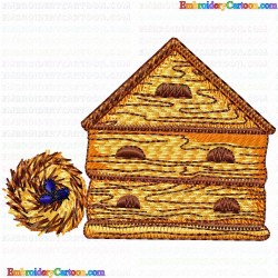 Bird Houses 79 Embroidery Design