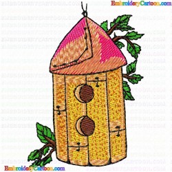 Bird Houses 7 Embroidery Design