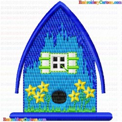 Bird Houses 85 Embroidery Design