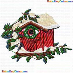 Bird Houses 95 Embroidery Design