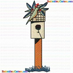 Bird Houses 99 Embroidery Design